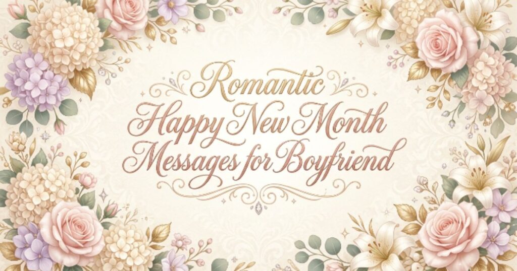 Romantic Happy New Month Messages for Boyfriend