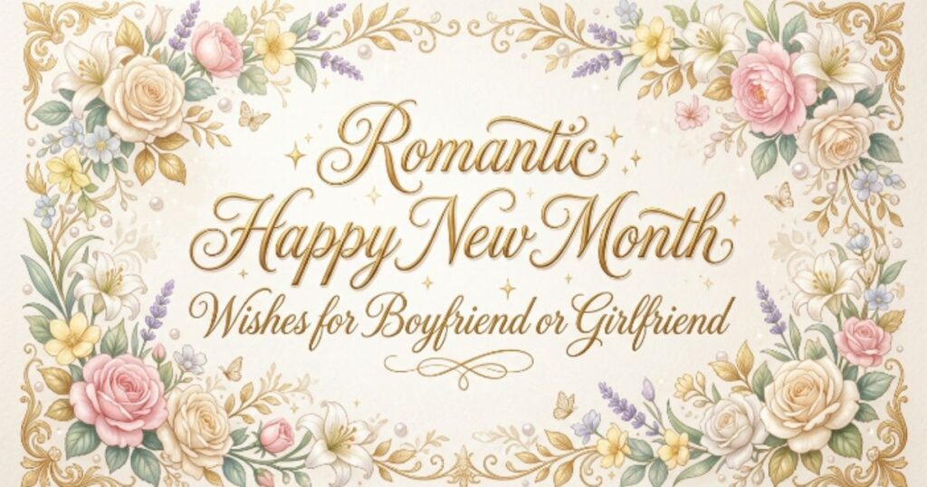 Romantic Happy New Month Wishes for Boyfriend or Girlfriend