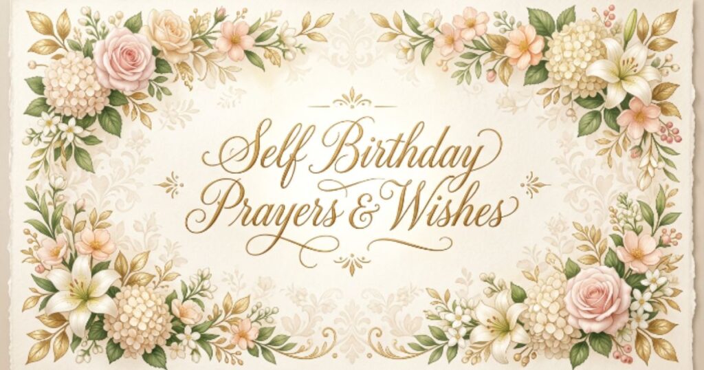 Self Birthday Prayers & Wishes
