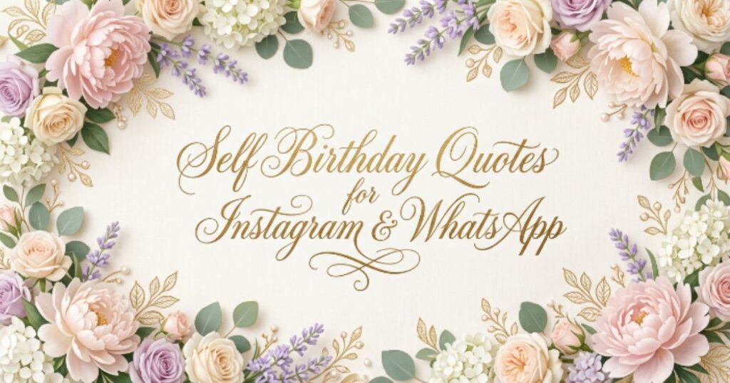 Self Birthday Quotes for Instagram & WhatsApp