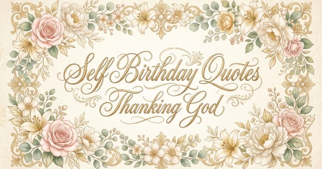 Self Birthday Quotes Thanking God