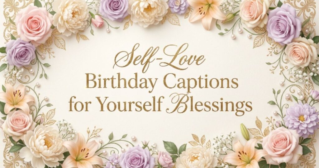 Self-Love Birthday Captions for Yourself Blessings