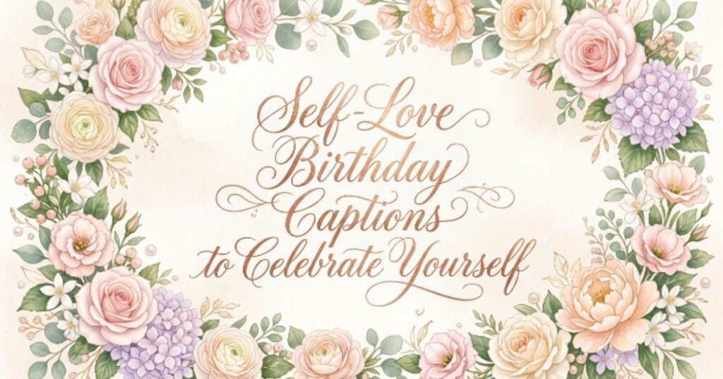 Self-Love Birthday Captions to Celebrate Yourself