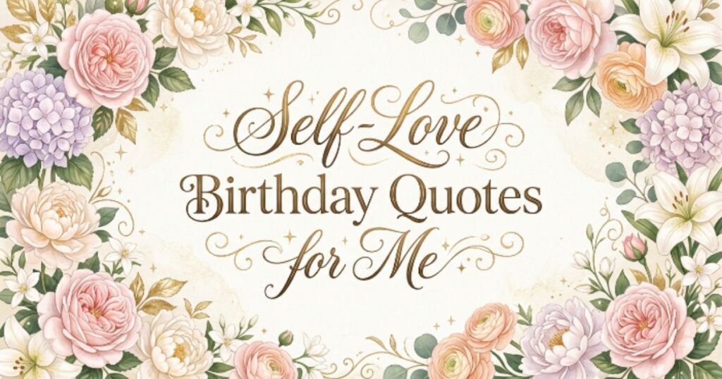 Self-Love Birthday Quotes for Me