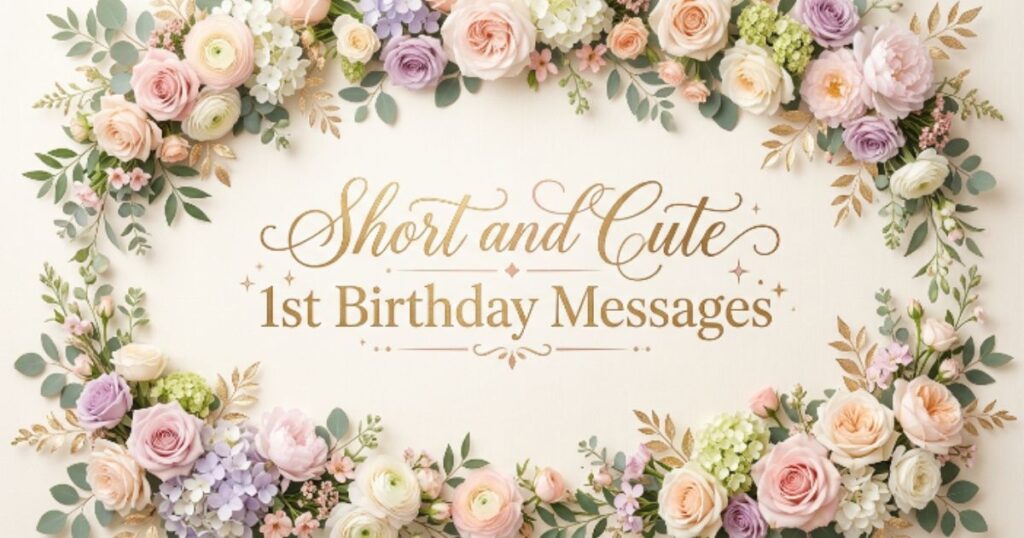 Short and Cute 1st Birthday Messages