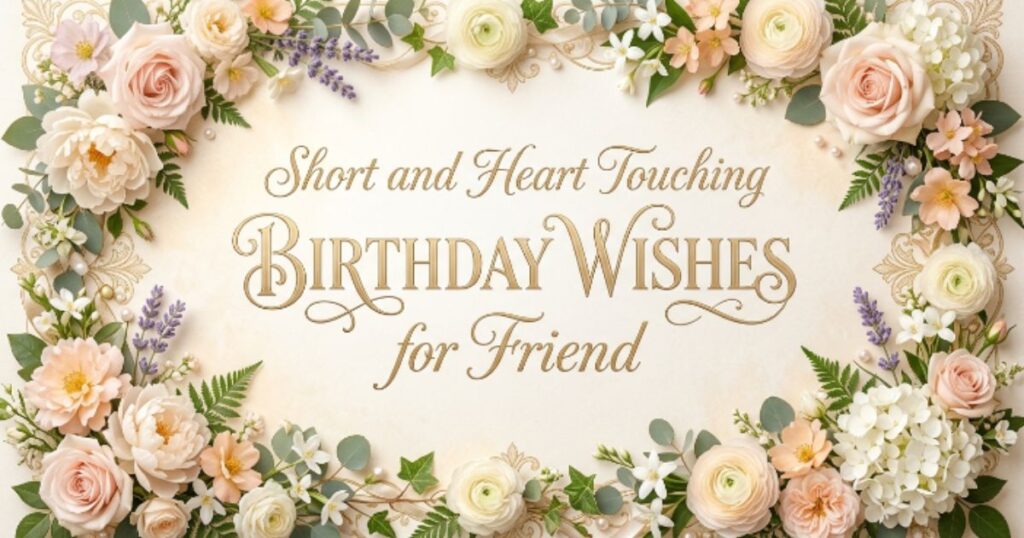 Short and Heart Touching Birthday Wishes for Friend