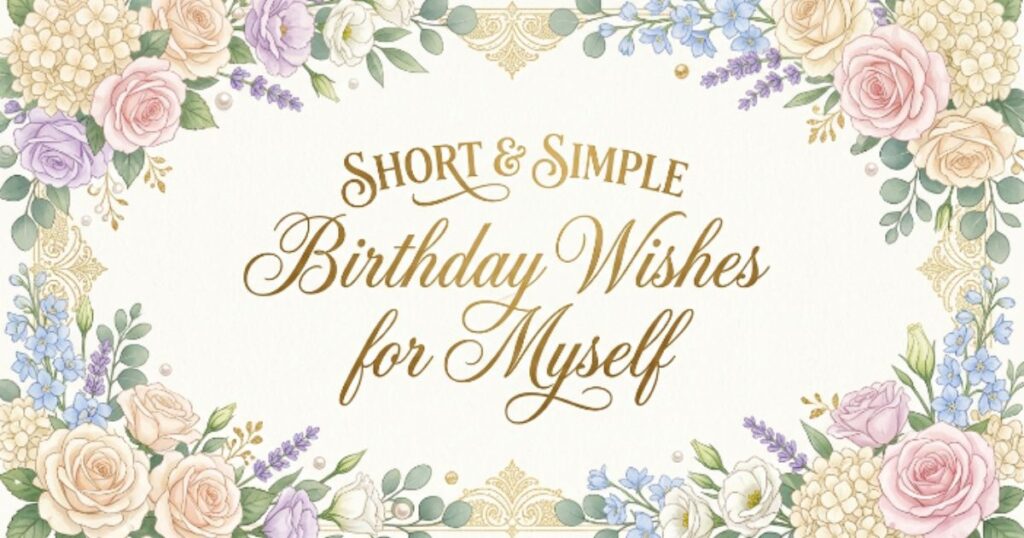 Short & Simple Birthday Wishes for Myself