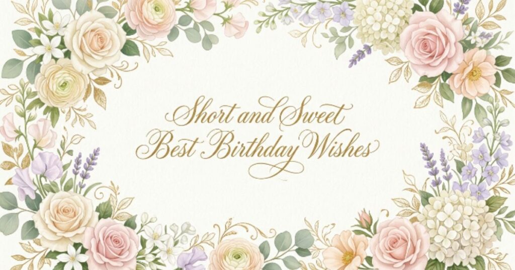 Short and Sweet Best Birthday Wishes