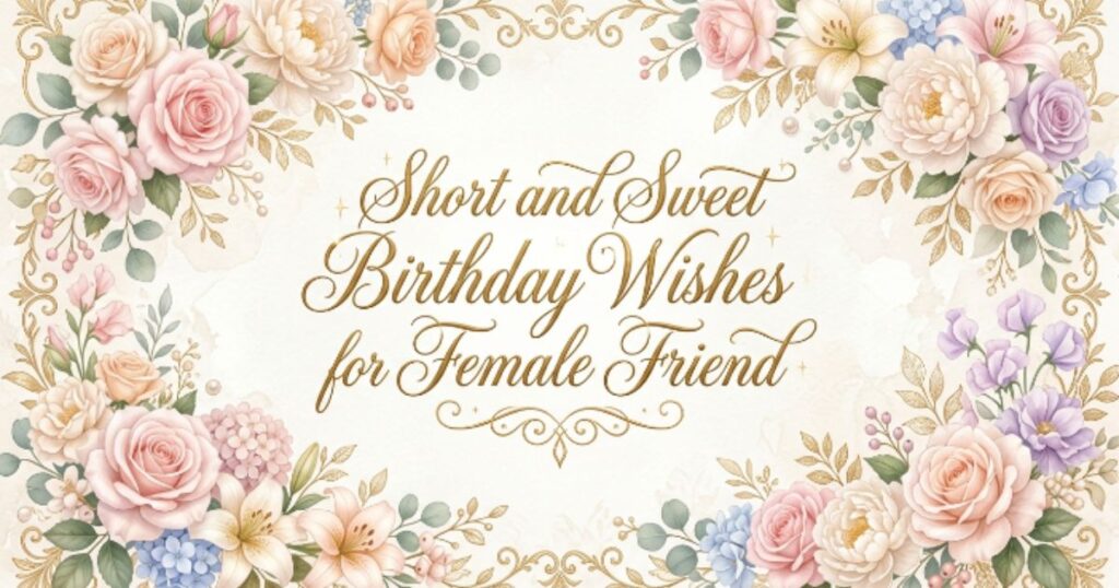 Short and Sweet Birthday Wishes for Female Friend