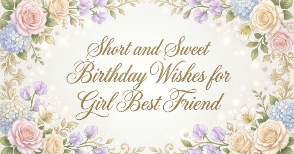 Short and Sweet Birthday Wishes for Girl Best Friend