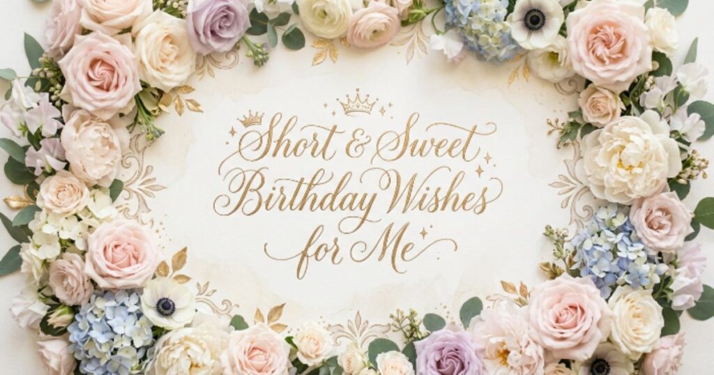 Short & Sweet Birthday Wishes for Me