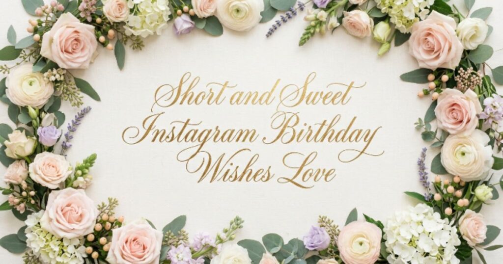 Short and Sweet Instagram Birthday Wishes Love