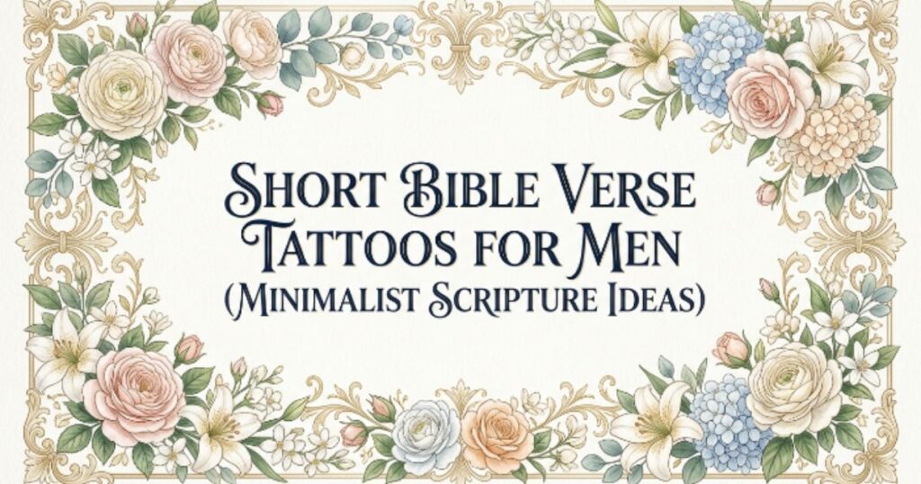 Short Bible Verse Tattoos for Men (Minimalist Scripture Ideas)