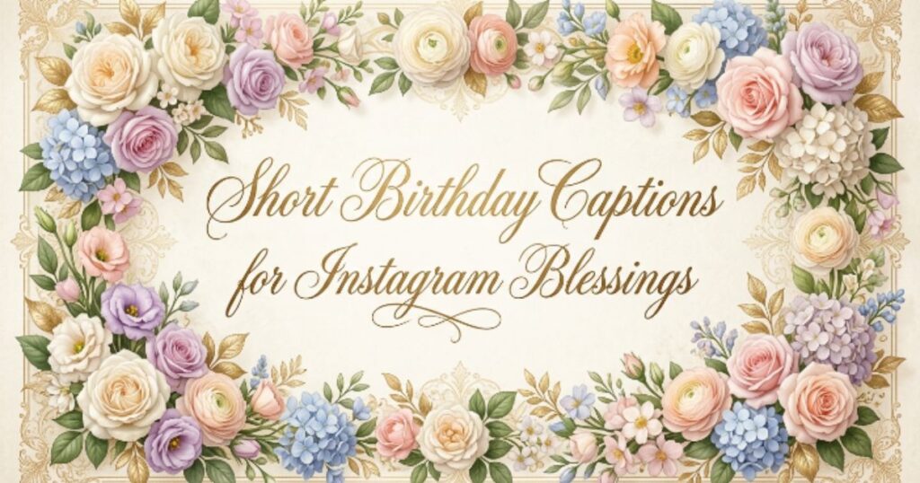 Short Birthday Captions for Instagram Blessings