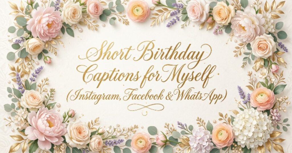 Short Birthday Captions for Myself (Instagram, Facebook & WhatsApp)
