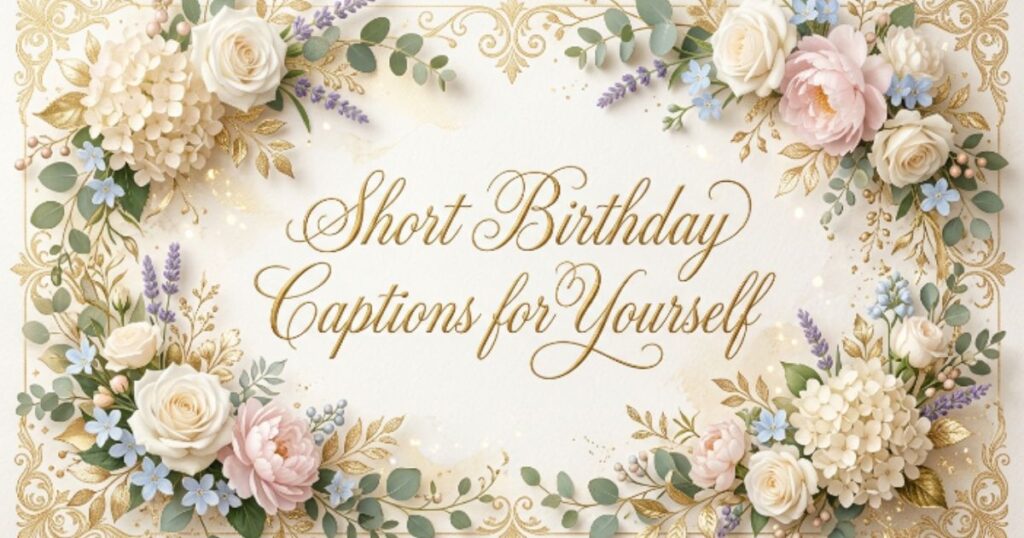 Short Birthday Captions for Yourself