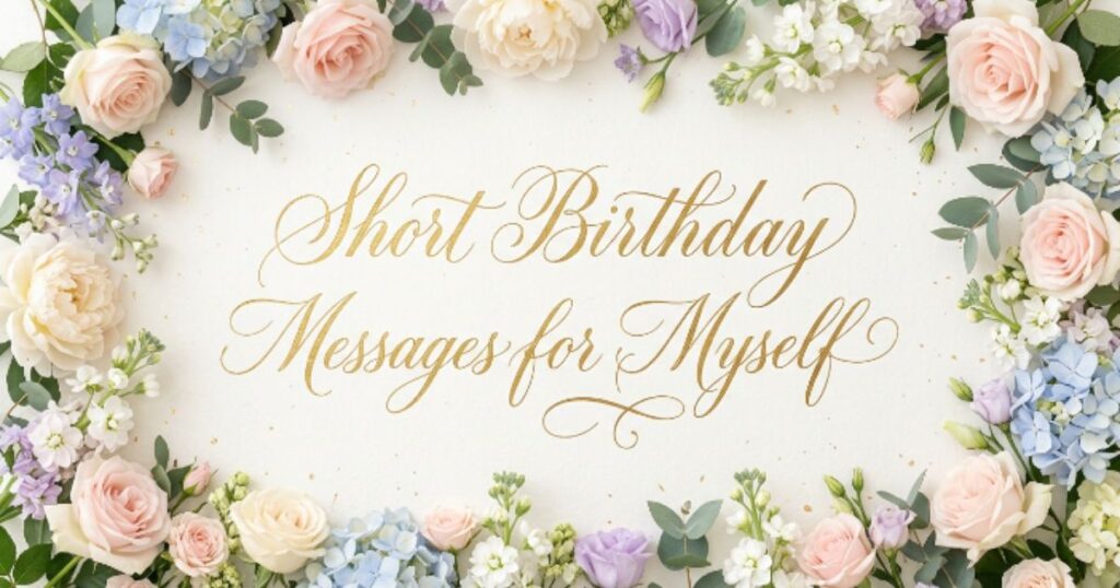 Short Birthday Messages for Myself