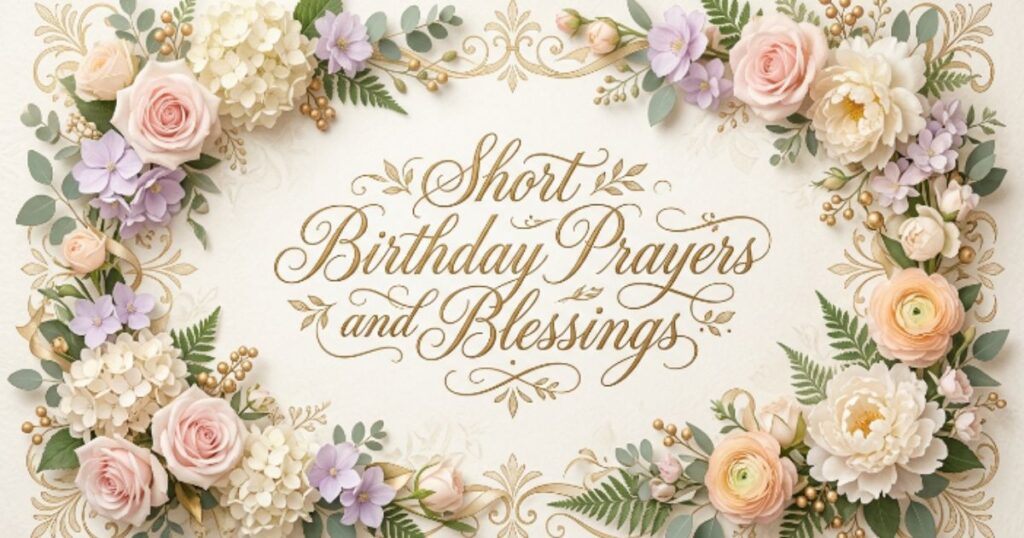Short Birthday Prayers and Blessings