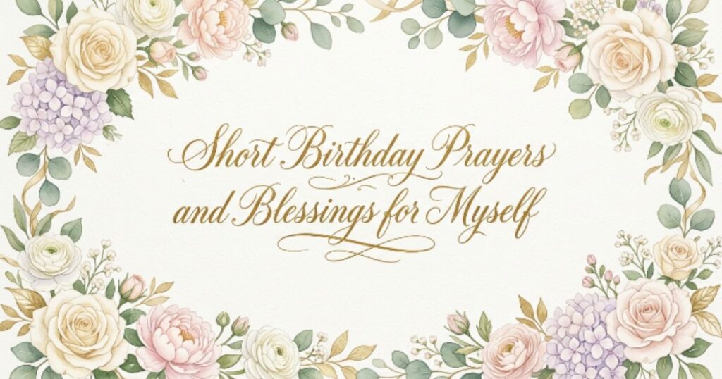 Short Birthday Prayers and Blessings for Myself