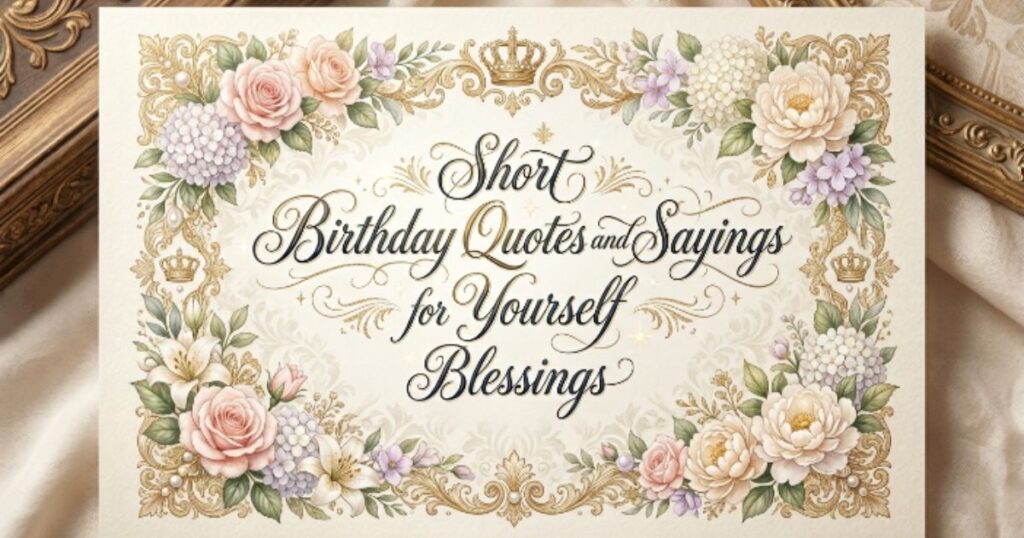 Short Birthday Quotes and Sayings for Yourself Blessings