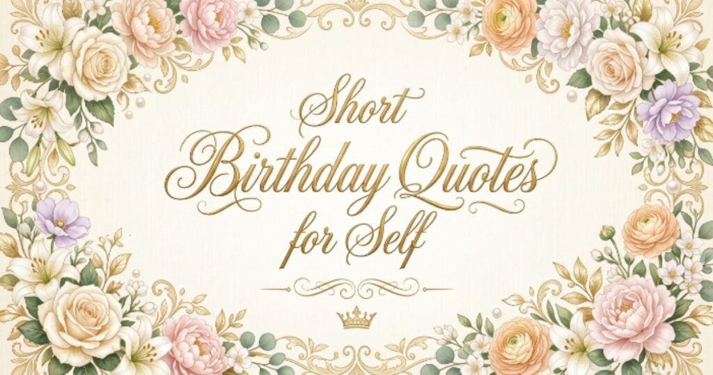 Short Birthday Quotes for Self