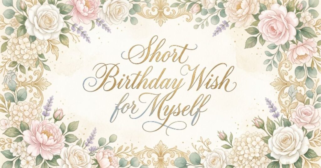 Short Birthday Wish for Myself