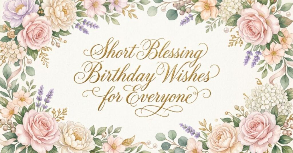 Short Blessing Birthday Wishes for Everyone