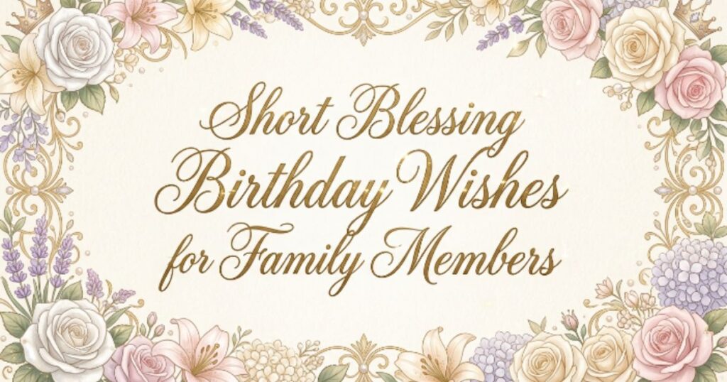 Short Blessing Birthday Wishes for Family Members