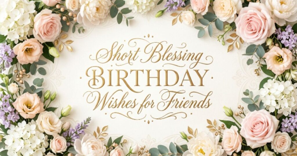 Short Blessing Birthday Wishes for Friends
