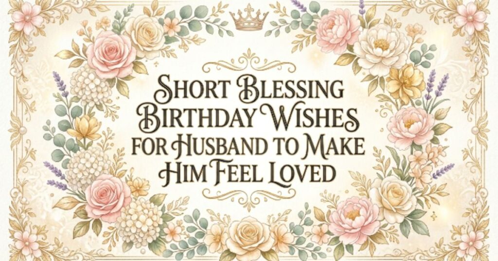 Short Blessing Birthday Wishes for Husband to Make Him Feel Loved