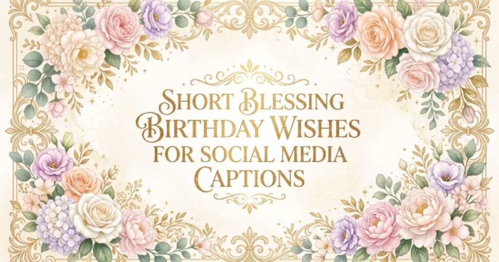 Short Blessing Birthday Wishes for Social Media Captions
