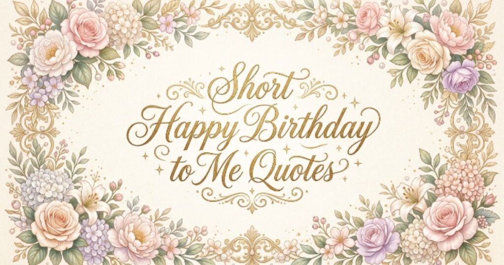 Short Happy Birthday to Me Quotes