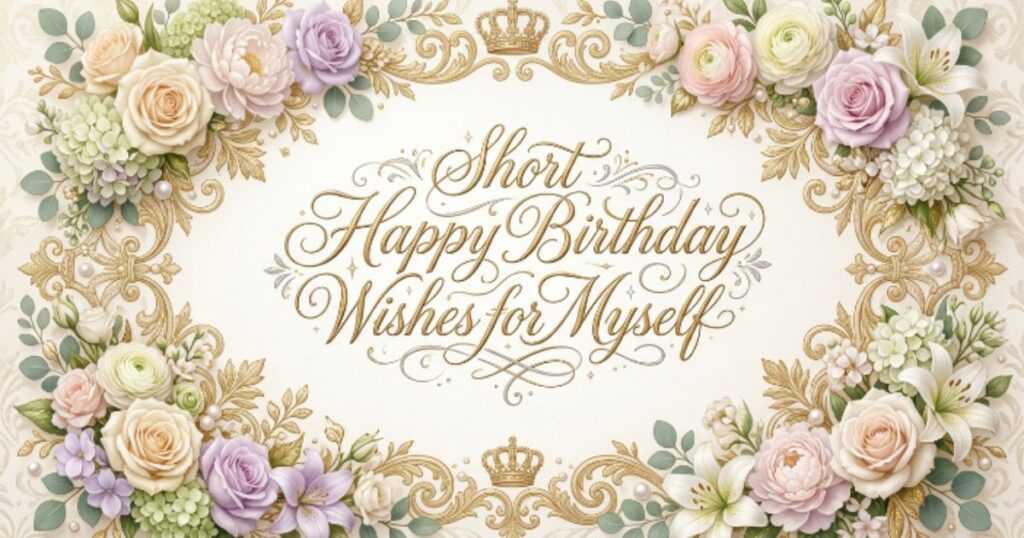 Short Happy Birthday Wishes for Myself