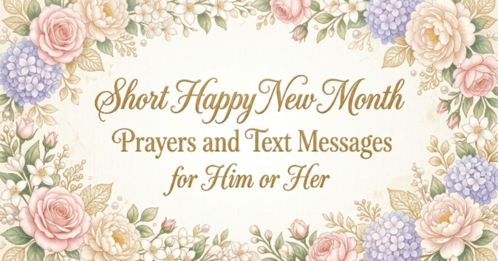 Short Happy New Month Prayers and Text Messages for Him or Her