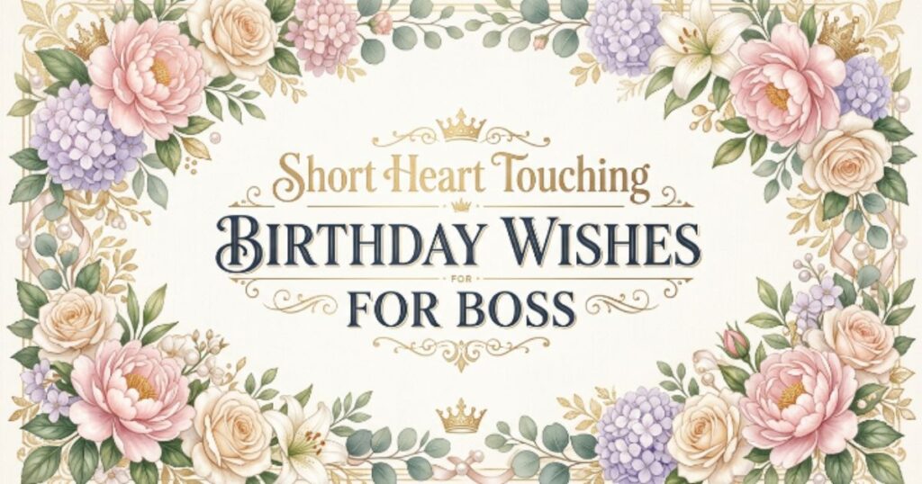 Short Heart Touching Birthday Wishes for Boss