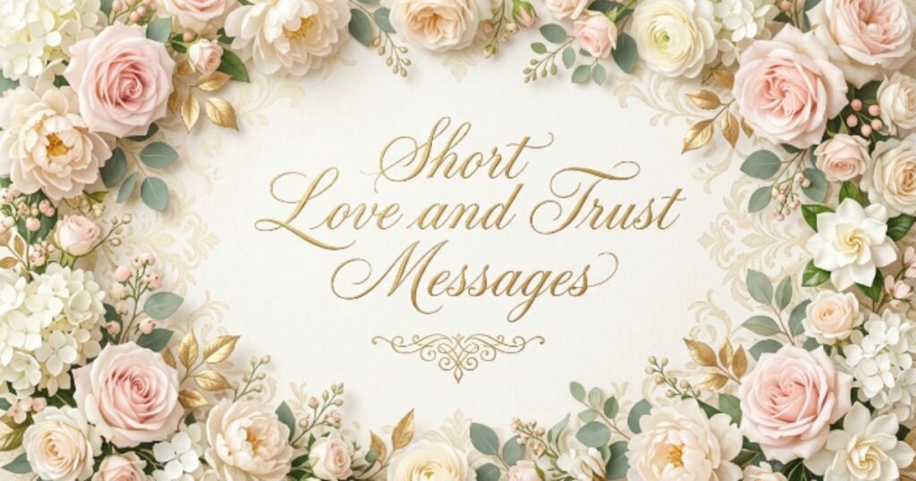 Short Love and Trust Messages