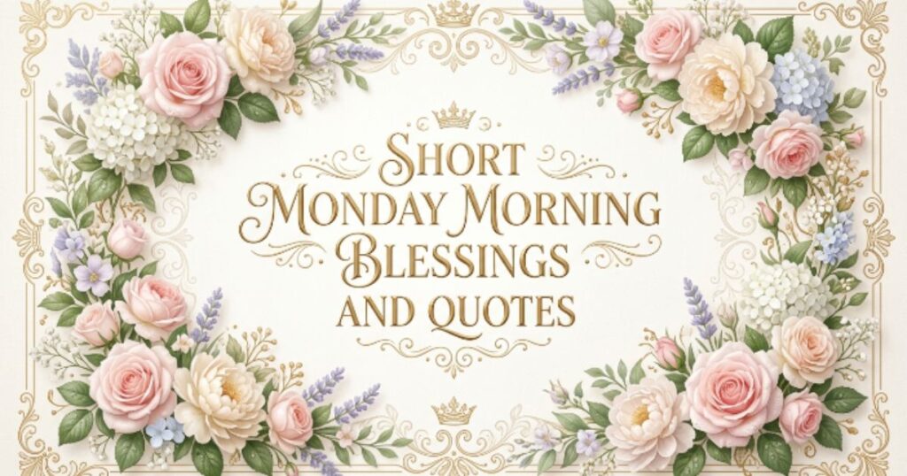 Short Monday Morning Blessings and Quotes