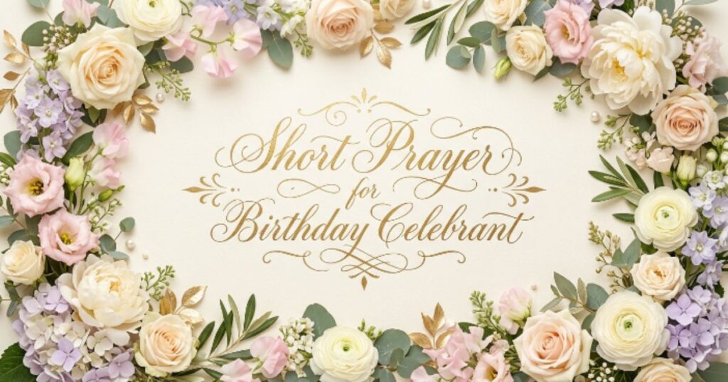 Short Prayer for Birthday Celebrant