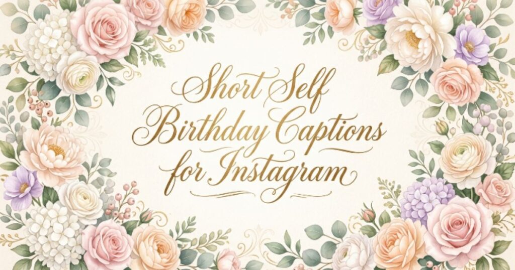 Short Self Birthday Captions for Instagram