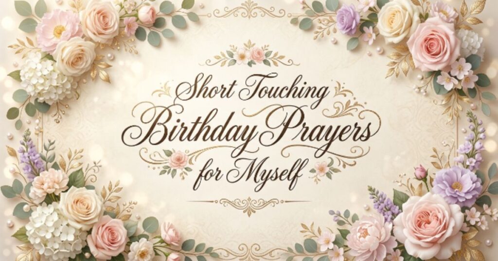 Short Touching Birthday Prayers for Myself