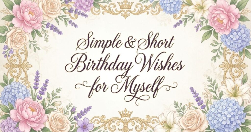 Simple & Short Birthday Wishes for Myself