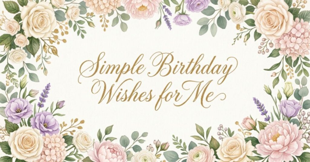 Simple Birthday Wishes for Me
