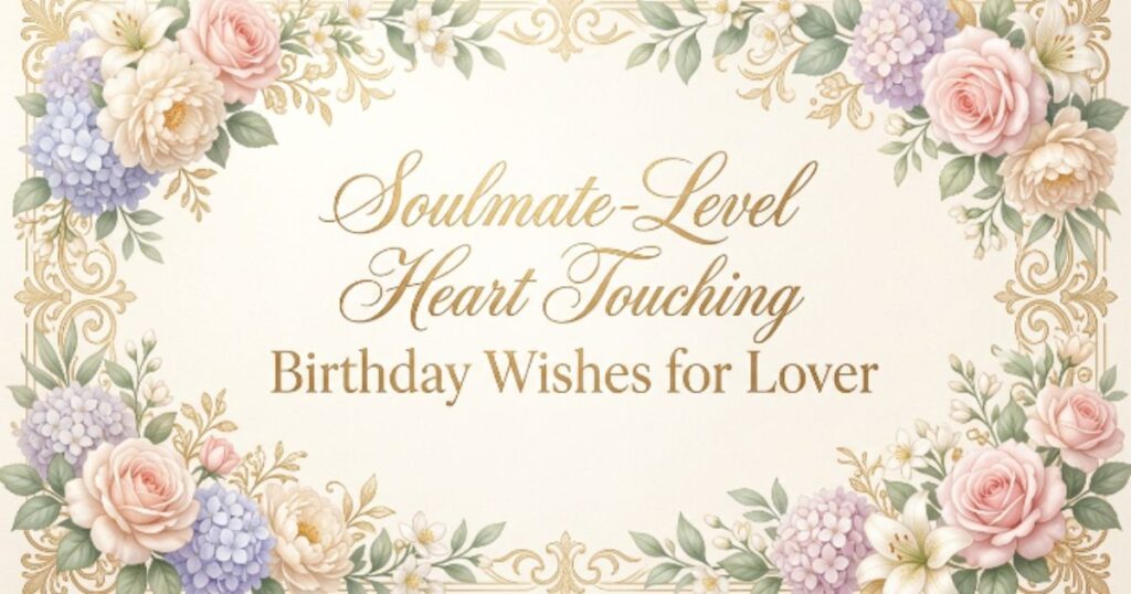Soulmate-Level Heart Touching Birthday Wishes for Lover