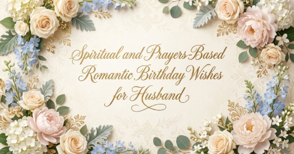 Spiritual and Prayers-Based Romantic Birthday Wishes for Husband