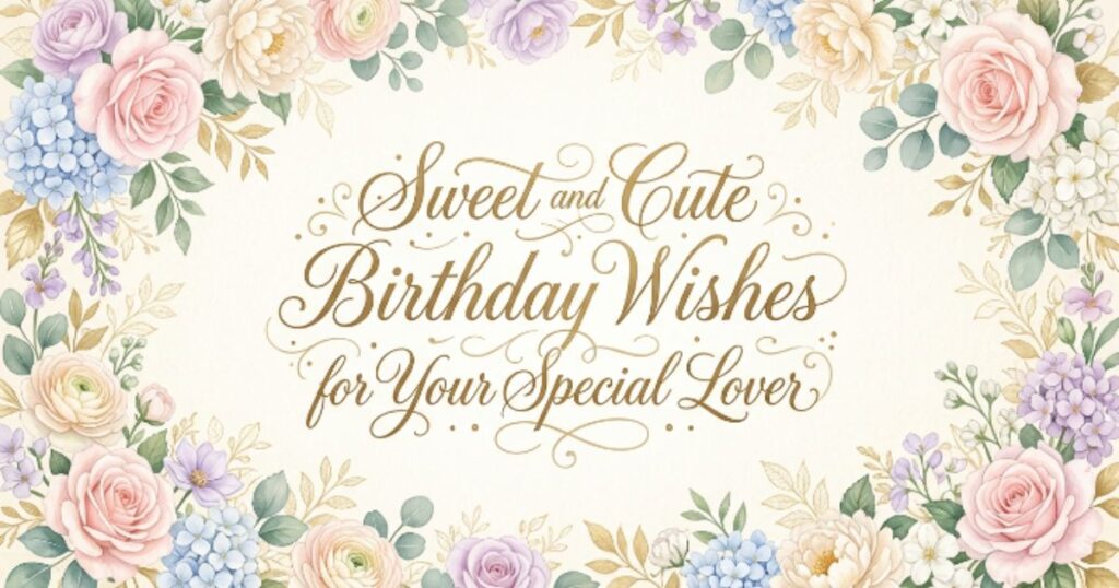Sweet and Cute Birthday Wishes for Your Special Lover