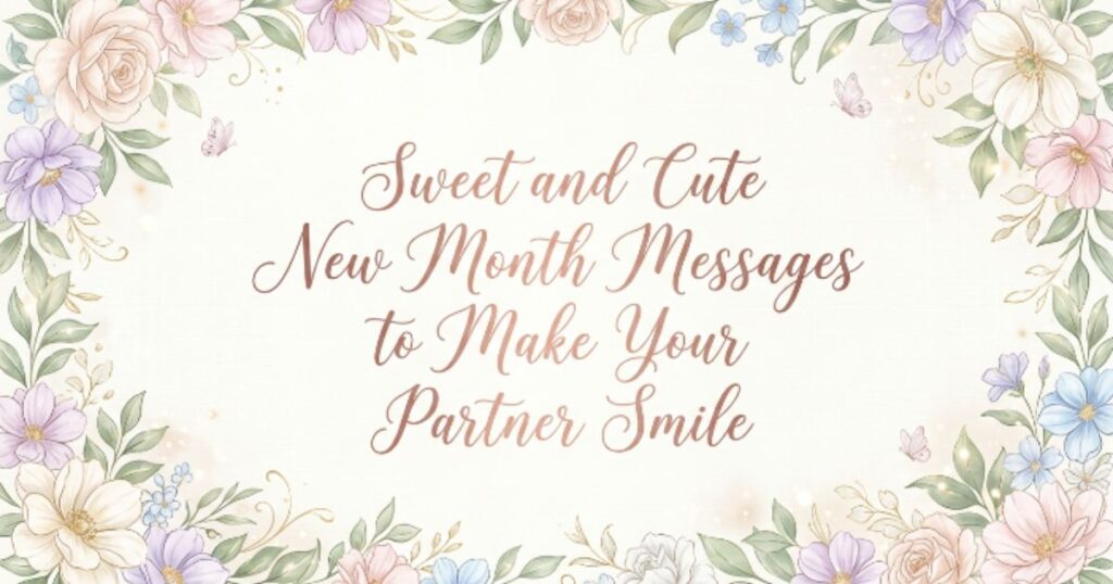 Sweet and Cute New Month Messages to Make Your Partner Smile