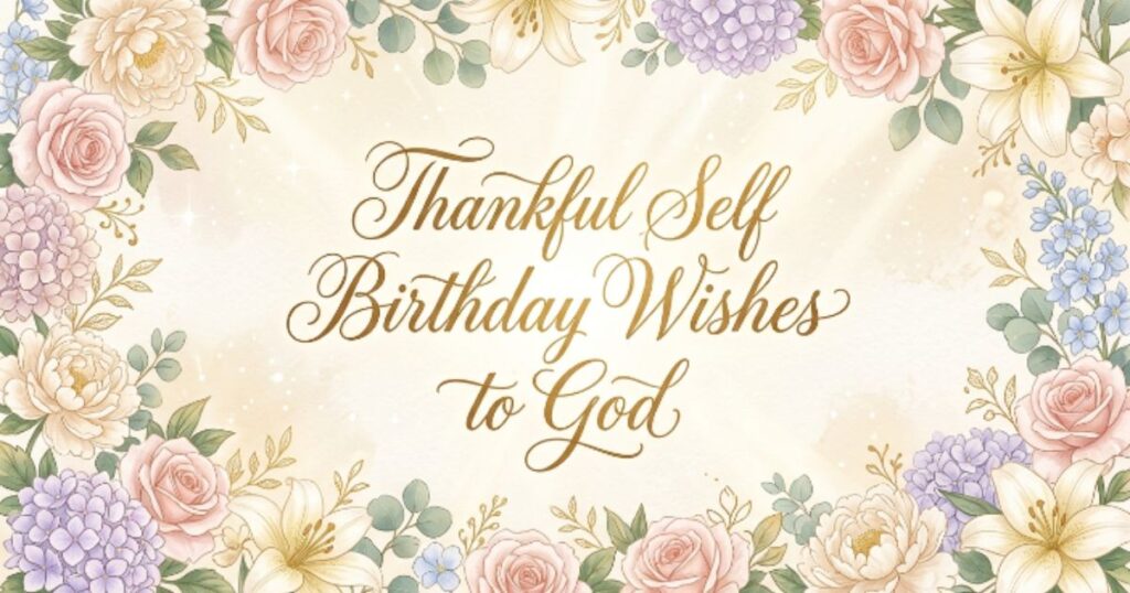 Thankful Self Birthday Wishes to God