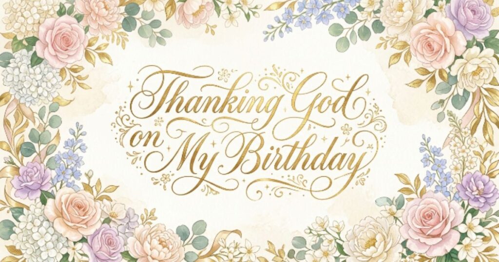 Thanking God on My Birthday