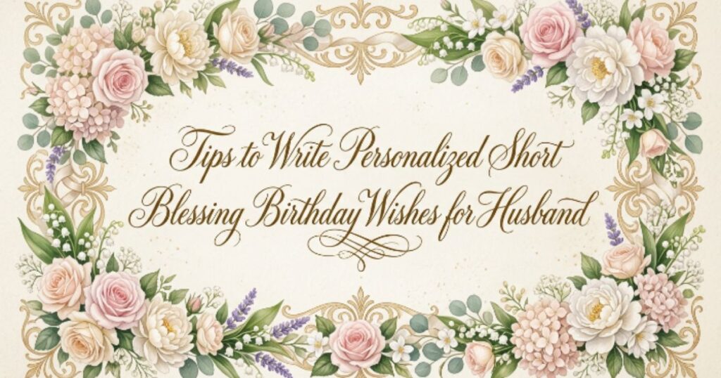 Tips to Write Personalized Short Blessing Birthday Wishes for Husband