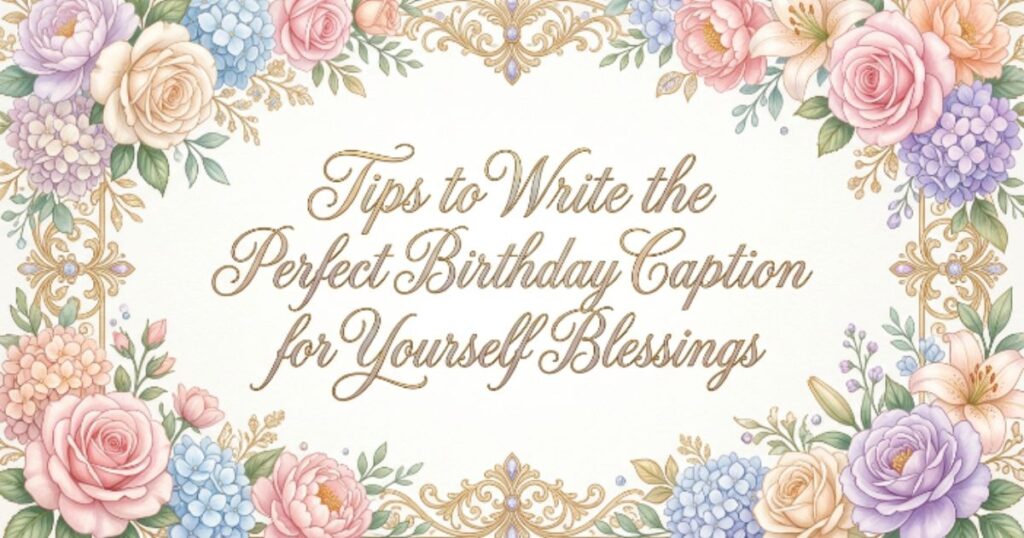 Tips to Write the Perfect Birthday Caption for Yourself Blessings